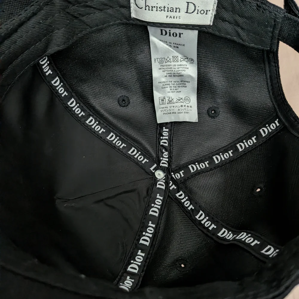 Dior Authentic Black and White Logo Cap - Picture 3 of 5